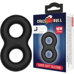 Crazy Bull - Bague En Silicone Double Infinity